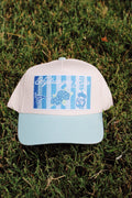 Ashley Hydrangea Blue Trucker Hat