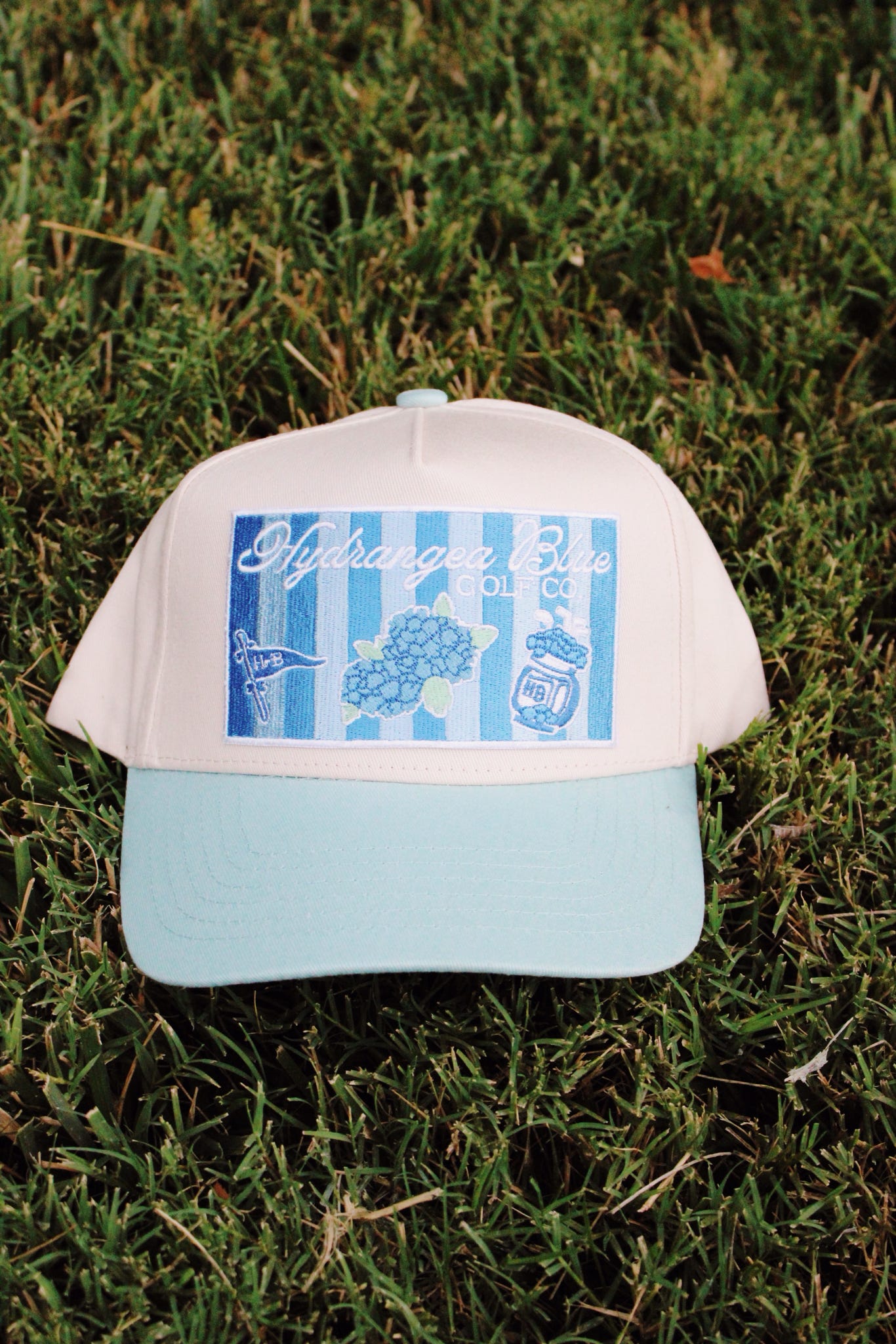 Ashley Hydrangea Blue Trucker Hat