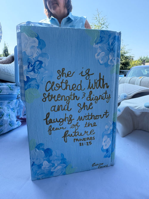 Hand painted Bible