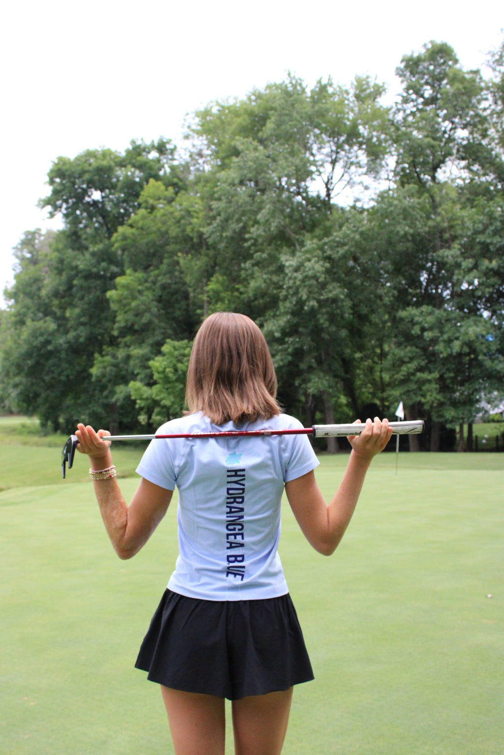 Hydrangea Blue Athletic Shirt