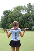Hydrangea Blue Athletic Shirt