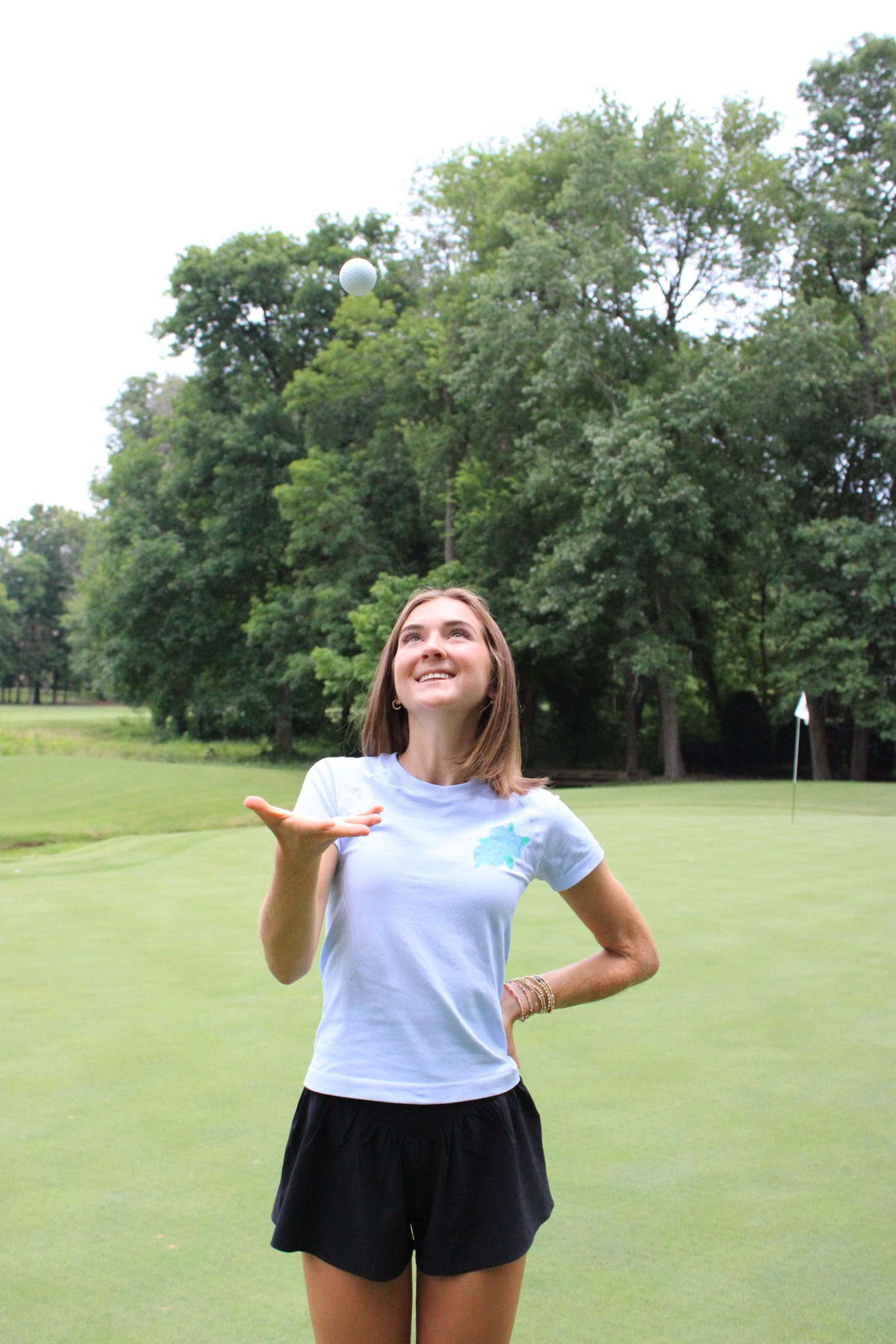 Hydrangea Blue Athletic Shirt
