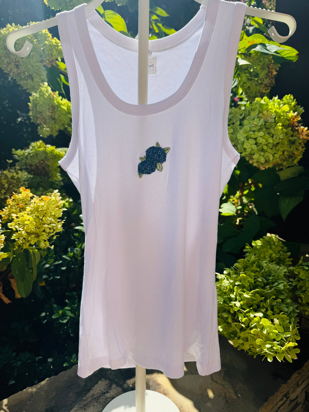 Hydrangea Blue Logo Tank Top