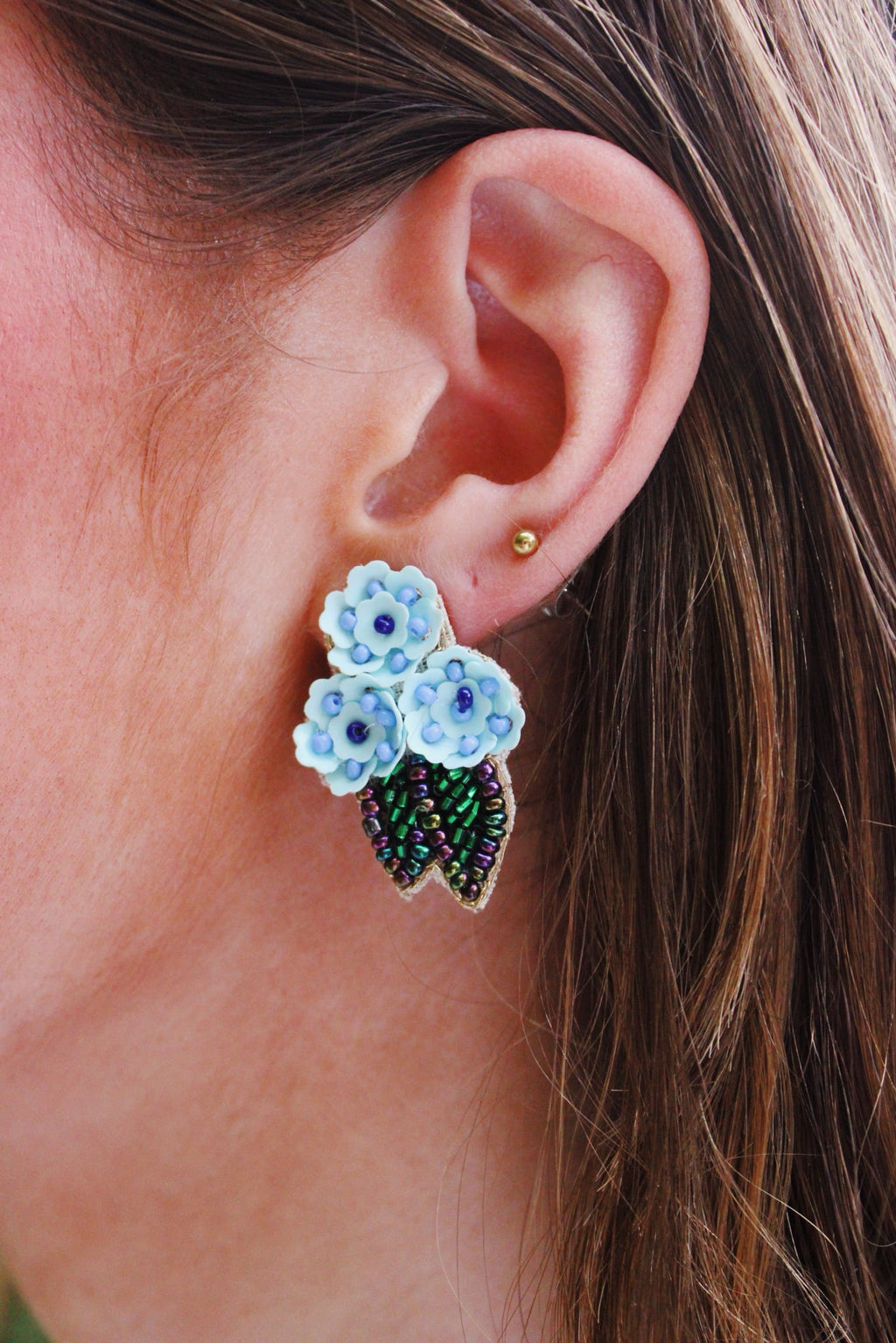 Tamara Hydrangea Flower Earrings