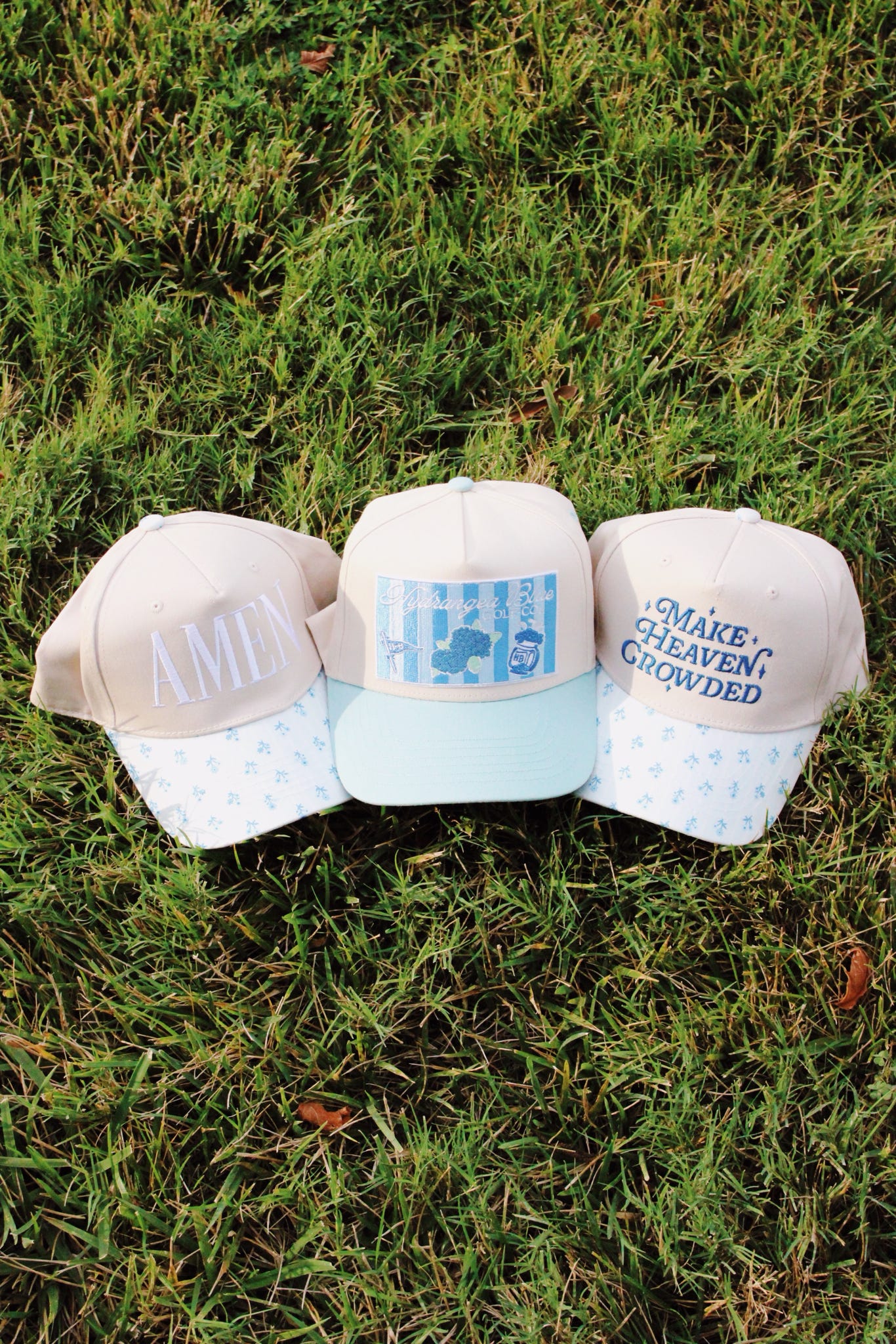 Ashley Hydrangea Blue Trucker Hat