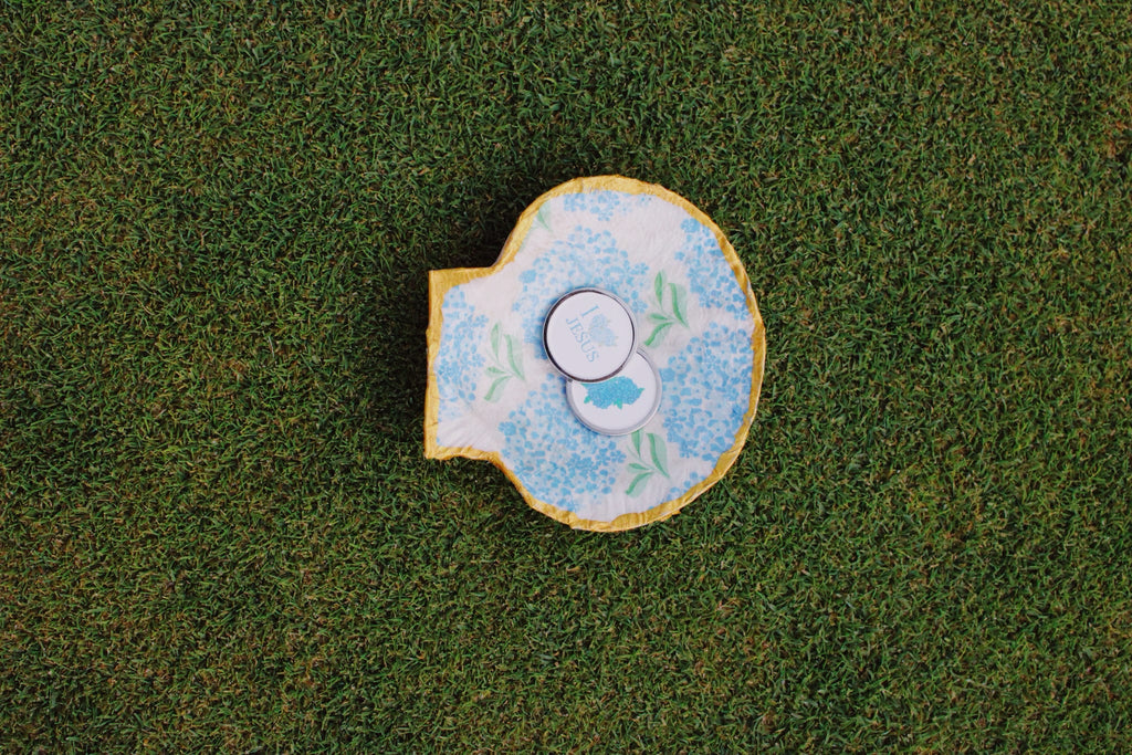 Hydrangea Blue Golf Ball Markers