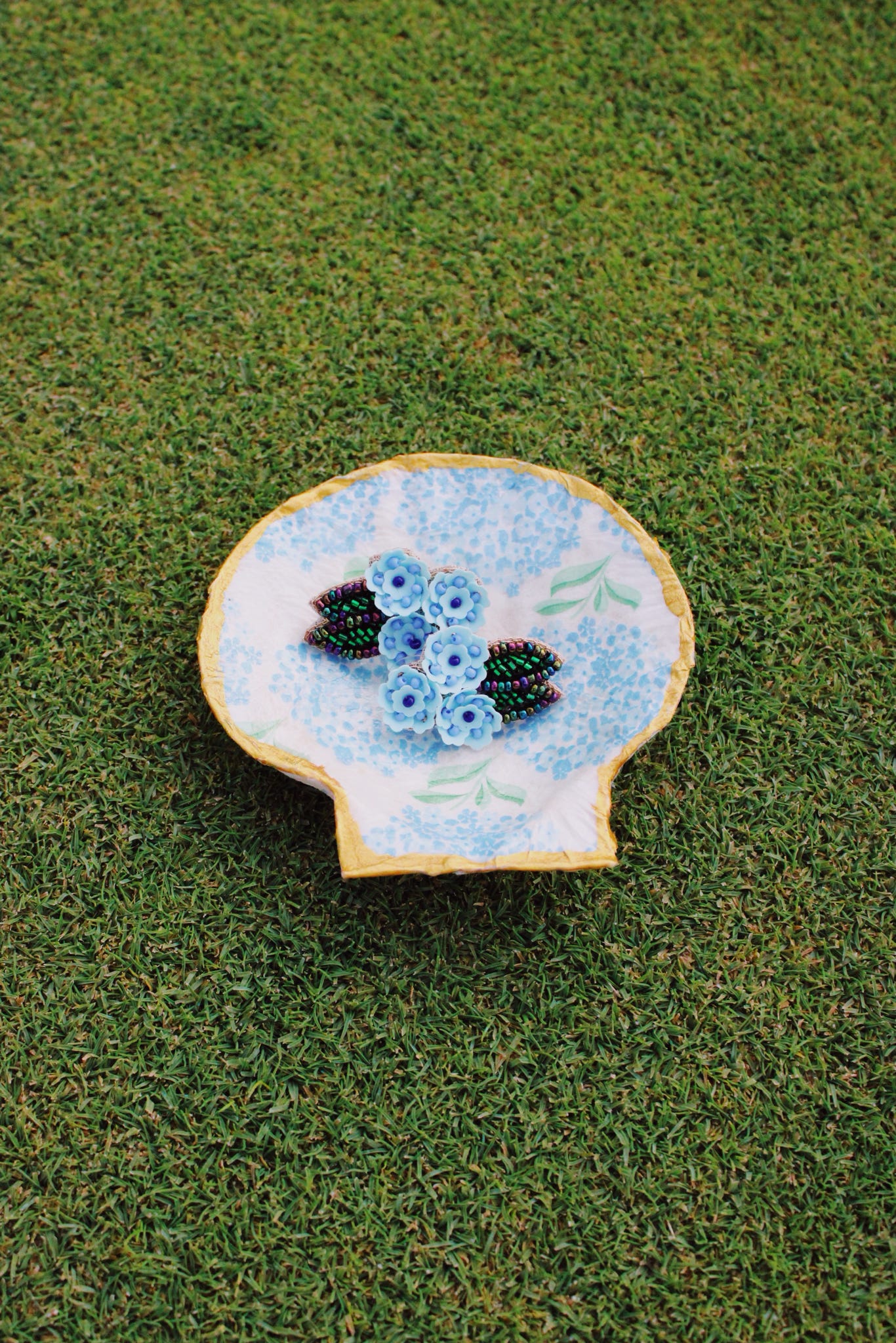 Tamara Hydrangea Flower Earrings