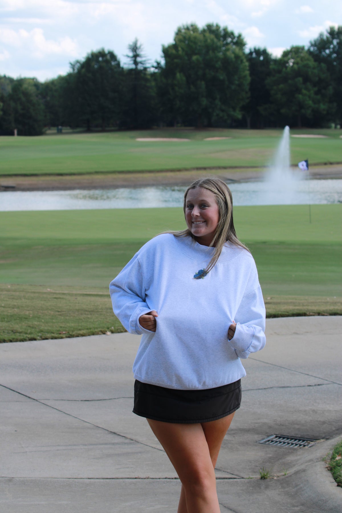 Hydrangea Blue Mockneck