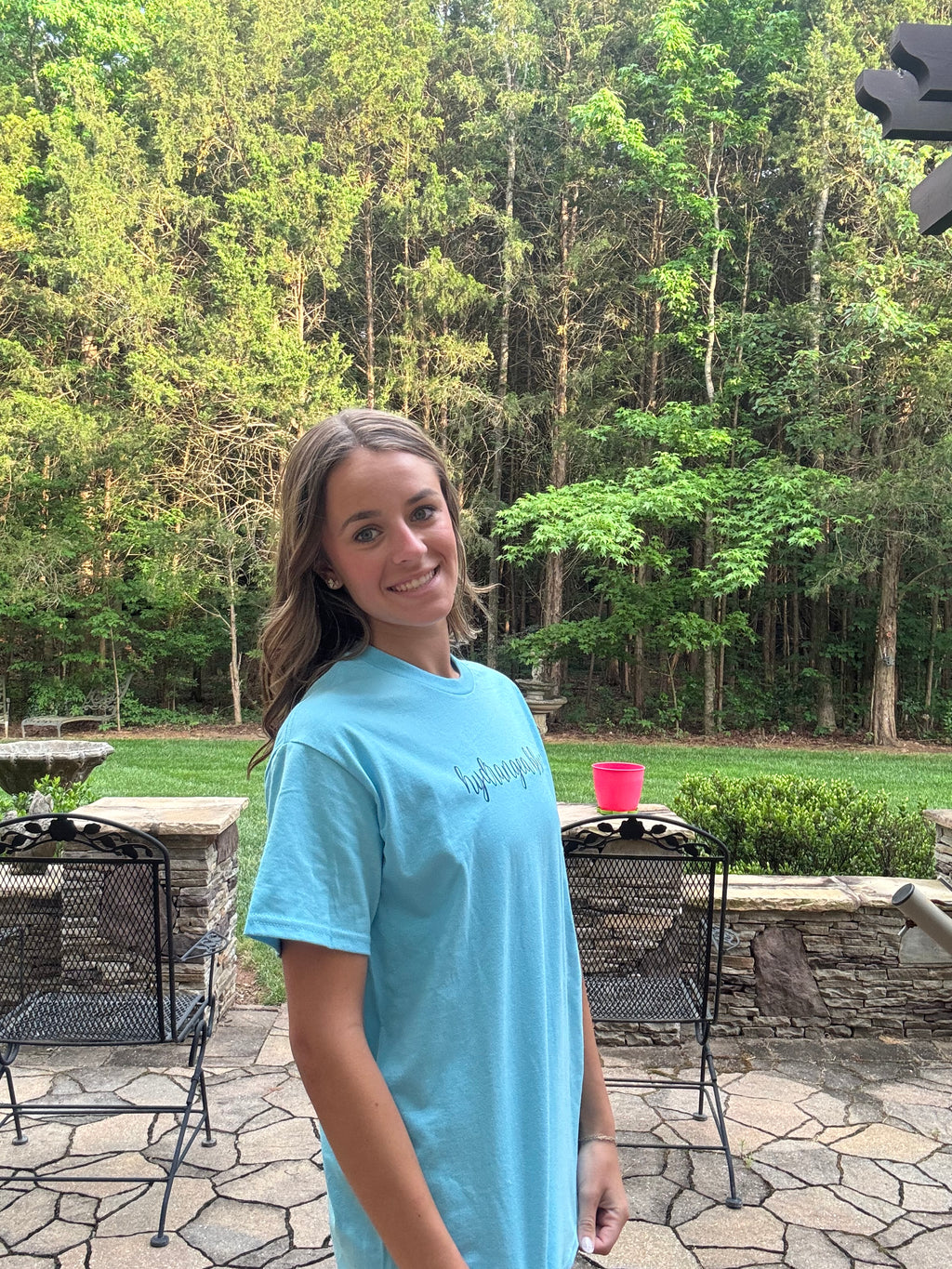 The Maya Hydrangea Blue Tee Shirt