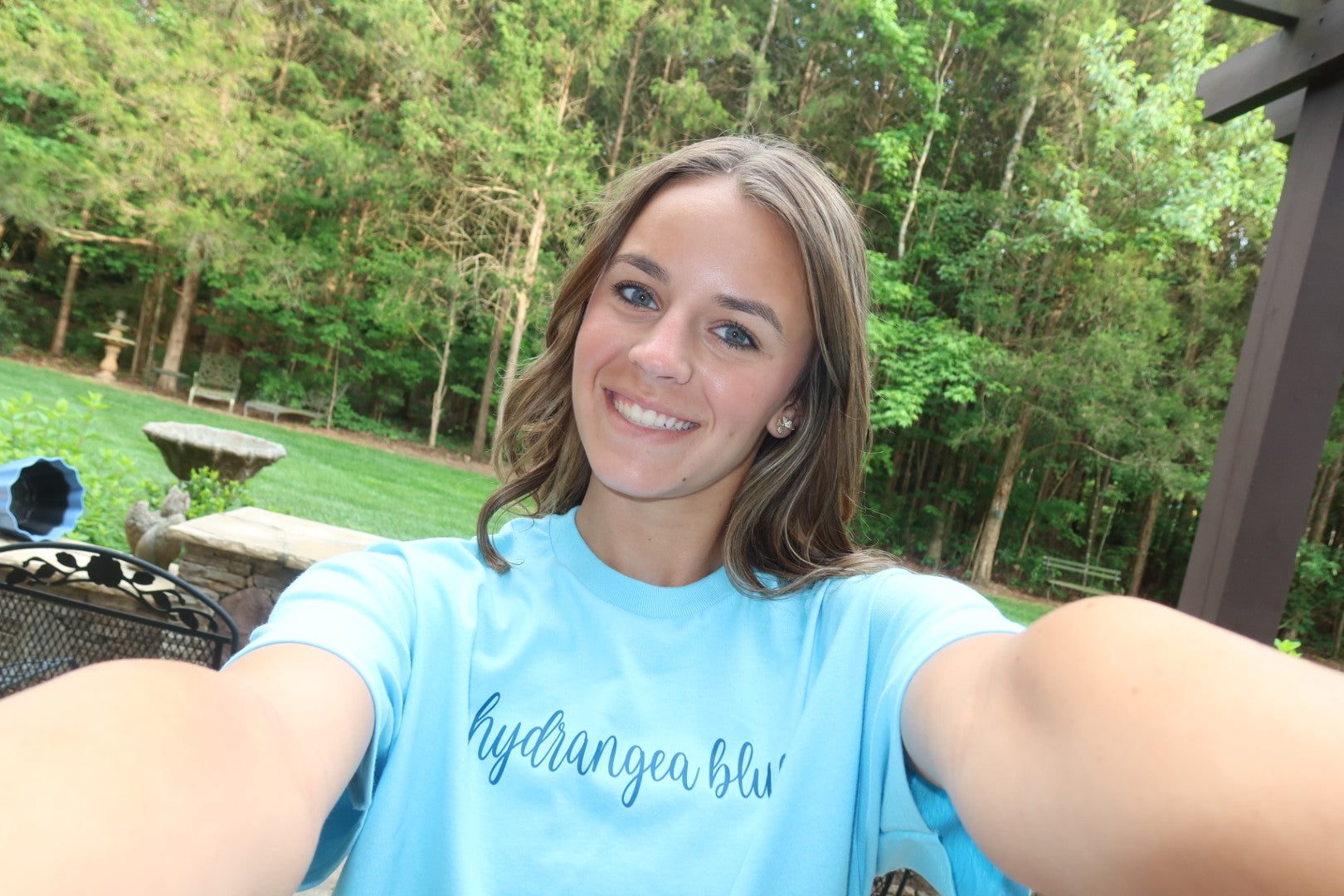 The Maya Hydrangea Blue Tee Shirt
