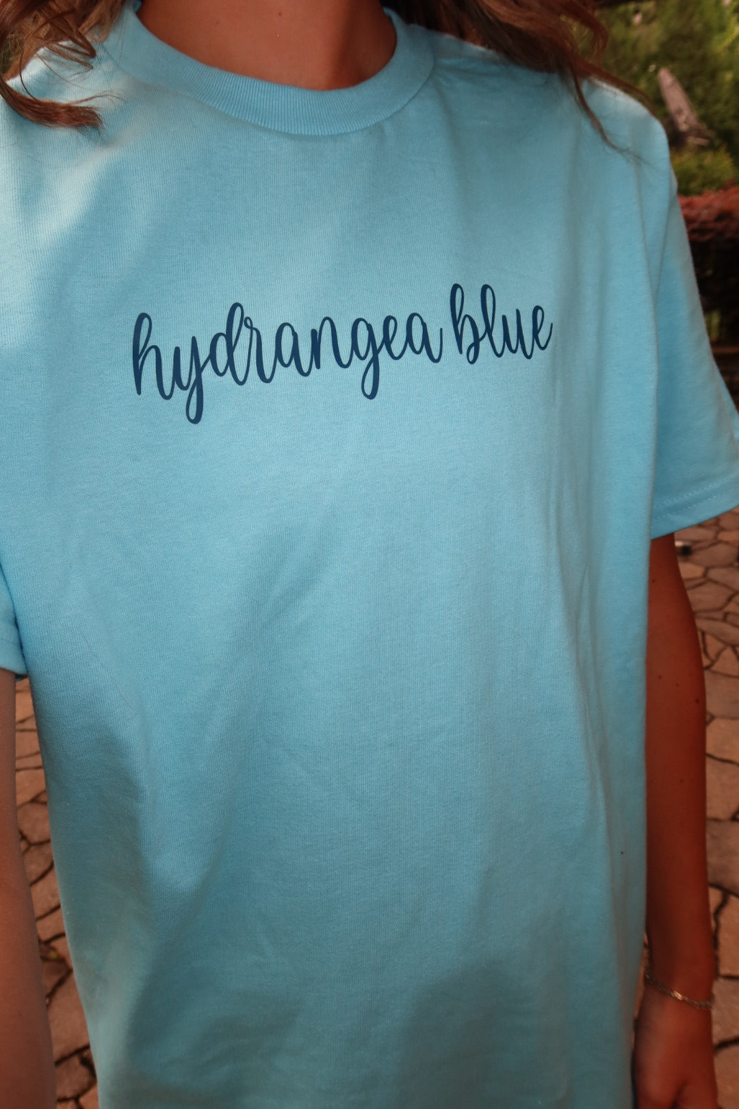 The Maya Hydrangea Blue Tee Shirt